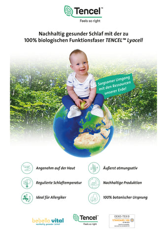allergiker schlafsack Bebella-Vital Schlafsack Bär und Vögelchen – Cosmira